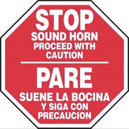 Accuform BILINGUAL SAFETY SIGN SOUND HORN SBMVTR503VS SBMVTR503VS